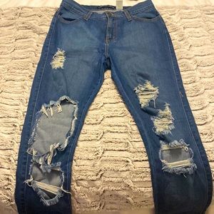 Distressed Fashion Nova Jeans